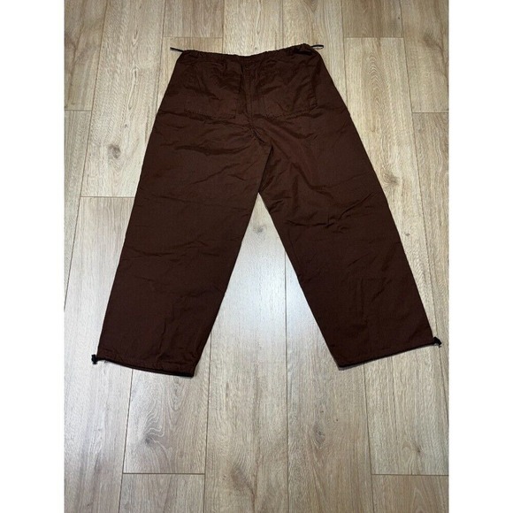 Forever 21 Wide Leg Lounge Pants Womens‎ Size M Drawstring Waist Brown Casual - Picture 2 of 11